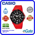 Casio MRW-200HC-4BV Men Analog Date Day Functioning Red Resin Strap Black Case Original Watch MRW-200HC