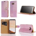 Phone Case For Samsung S8 S8 Plus Luxury Diamond Stone pattern Wallet Stand Case