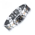 Health Care Magnets Men's Bracelet Bangle Adjustable Length Stainless Steel