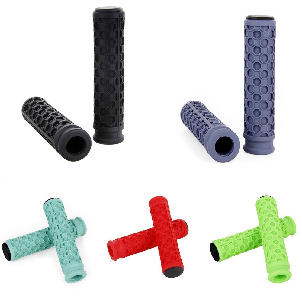 Ifone 22mm Silicone MTB Mountain Bike Bicycle Cycling Handlebar Grips + Ends