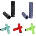 Ifone 22mm Silicone MTB Mountain Bike Bicycle Cycling Handlebar Grips + Ends