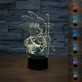 Dragon Ball Son Goku Night Light 7 Colors Gradient Saiyan USB LED Table Lamp