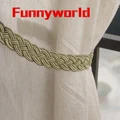 1pcs Braided Satin Rope Curtain Tie Backs Tiebacks Curtain Voile Holdbacks