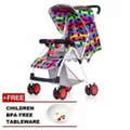 Premium K5 Baby Stroller Rainbow