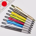 Twist-action Press Ballpoint Pen with Ruler Writing Pens