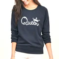 Creative Letter Printed Top Pullover Sweatshirts Fashion Casual Warm Clothing