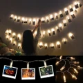 Hanging Photo Picture Clips String Lights Wall Light Wedding Party Christmas