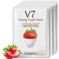 V7 Bioaqua Toning Youth Mask Vitamin Essence 10 Pcs Strawberry Mask