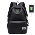 Korean leather stylish USB backpack (free usb)