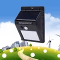 LED Solar Powered Light PIR Motion Sensor Wall Light Outdoor Garden Lamp