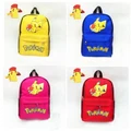 YELLOW POKEMON GO backpack shoulder laptop school children bag POKEBALL pikachu