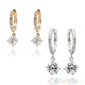 Women's Austrian Zircon Crystal Rhinestone Shining Stud Drop Earrings Jewelry