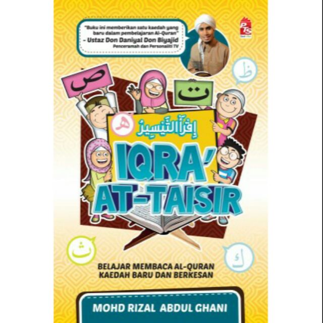 BUKU Iqra' At-Taisir: Belajar Membaca Al-Quran Dengan Kaedah Baru & Berkesan - Iqra Mengaji ustaz Don Daniyal