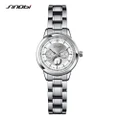 SINOBI Women's Bracelet Steel Wrist Watch Geneva Quartz Clock Ladies Wristwatch