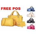 ??READY STOCK 3 in 1 tote bag sling purse zip coin purses bags wholesale handbag