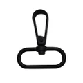 Black 1.5" Inside Dia Oval Ring Lobster Clasp Claw Pack of 4