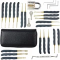 24PCS/Set Lock Practice Picking Kit Tools Transparent Key Extractor