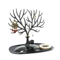??Retro Bird Tree Stand Jewelry Earrings Necklace Ring Show Rack Holder Display Storage Rack