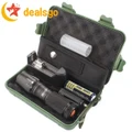 X800 Zoomable XML T6 LED Flashlight+18650 Battery+Charger+Case ready stock