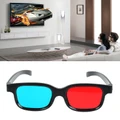 1x Black Frame Red Blue 3D Glasses For Dimensional Anaglyph Movie Game DVD MSOP
