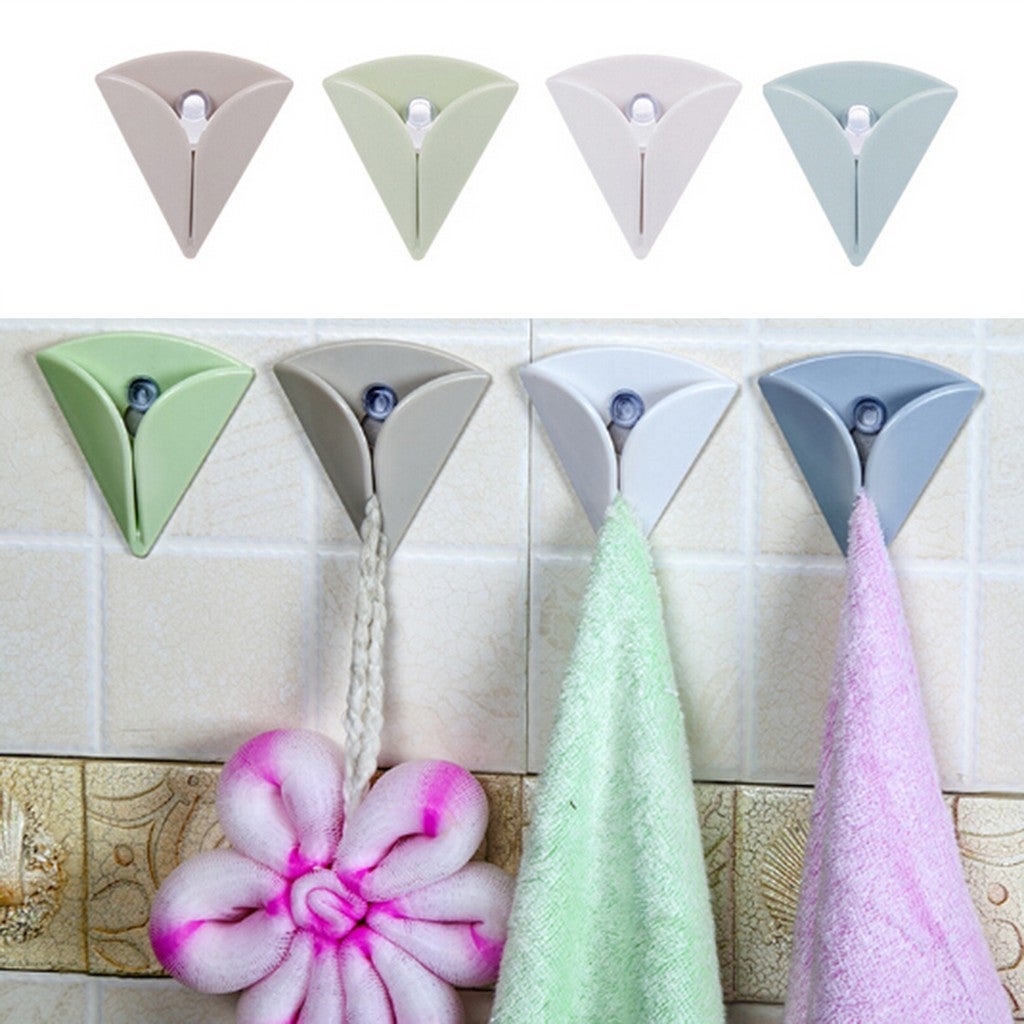 Rack Wall Seamless Hook Hook Bathroom Sucker Creative Towel