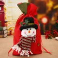 Vanker-Christmas Ornament Large Santa Claus Gifts Bag Drawstring Storage Bags