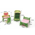 Kids Dolls House Furniture Set Miniature Wooden Family Child Play Room Toy IVGZ