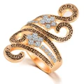 Women's Antique Style Zircon Geometric Ring Party Bague Cool Jewelry Us 6-9