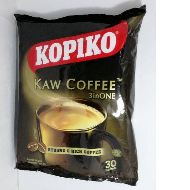 KOPIKO KAW COFFEE 3 in 1 (30 sachets)