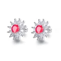 Fine Micro Inlay Ms Earring Fashion Plating Platinum Temperament Earrings