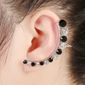 Women Fashion Creative Rhinestone Ear Stud Cuff Clip Earrings Jewelry Charm