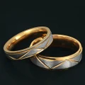 Women Men Stainless Steel Couple Ring Wedding Band Promise Engagement Jewelry