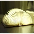 Wooden Foldable LED Book Light USB Rechargeable Night Light Desk Decorating Lamp