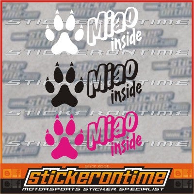 Car Sticker MIAO inside Myvi Axia Passo Jazz City Bezza Alza Iriz Saga Persona