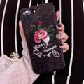 iPhone 6 6s 7 8 Plus Luxury Embroidery Floral Shiny Glitter Phone Case