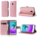 Luxury Phone Case For Samsung J3 2016 2017 EU Bling Glitter Leather Stand Wallet
