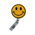 Cute Lovely Fashion Retractable Applique Smile Face Reels ID Card Badge Holders