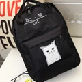women cute cat print casual student backpack