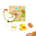Little Hen Multi-layer Early Education Wooden Puzzle