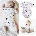 Infant Newborn Baby Girls Boy Origamibirds Rompers Jumpsuit 1PCS Clothes 0-24M