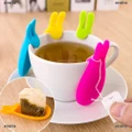 GONGJING Silicone Gel Rabbit Shape Tea Bag Infuser Holder Random Colors Mug Gift Kitchen