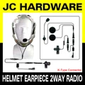 Walkie Talkie Earpiece Hands Free for Half Face Bike Helmet