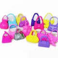 10Pcs Mixed Mini Shoulder Bag Handbag Girl Kid Toy Accessories for Barbie Doll