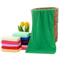 10pcs Solid Color Microfiber Soft Towel Long Towel