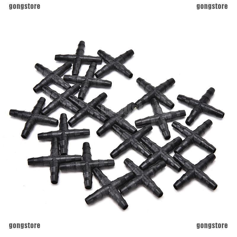 GONGSTORE 20Pcs Pvc Plastic Pipe Tube Connector For Irrigation Garden Hose System