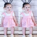 Kids Girls Toddler Baby Sleeveless Princess Dress Casual Tutu Summer Dress 0-4T
