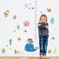 Underwater Sea World Body Height Children Room Decorative Wall Stickers Pvc