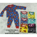 New Arrival Set Pyjama Printed Kids Long Sleeve