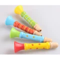 Wooden toys horn orff whistle flute toy baby played toy