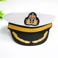 men army cap wool captain hat child navy cap white hat cosplay party